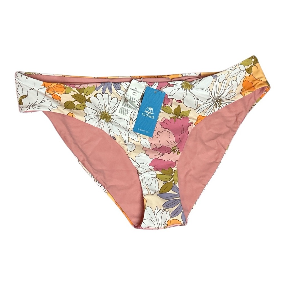 NWT Cupshe Floral Bikini Bottom Women’s Size XL. (112)